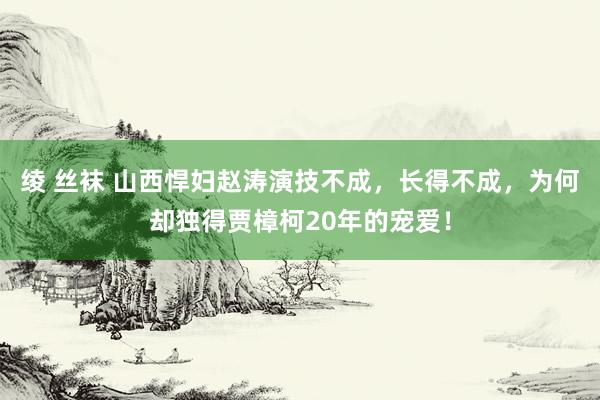 绫 丝袜 山西悍妇赵涛演技不成，长得不成，为何却独得贾樟柯20年的宠爱！