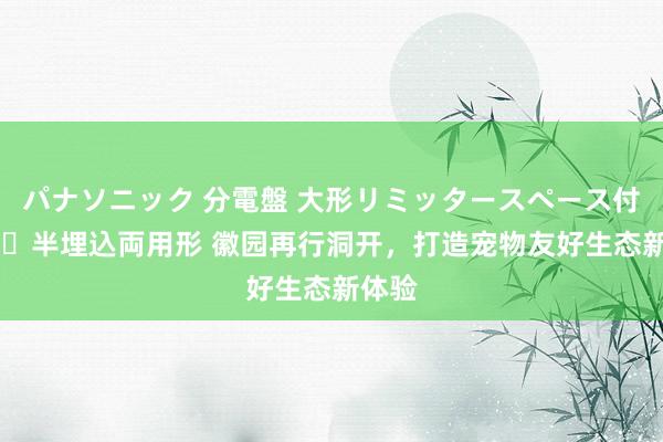 パナソニック 分電盤 大形リミッタースペース付 露出・半埋込両用形 徽园再行洞开，打造宠物友好生态新体验