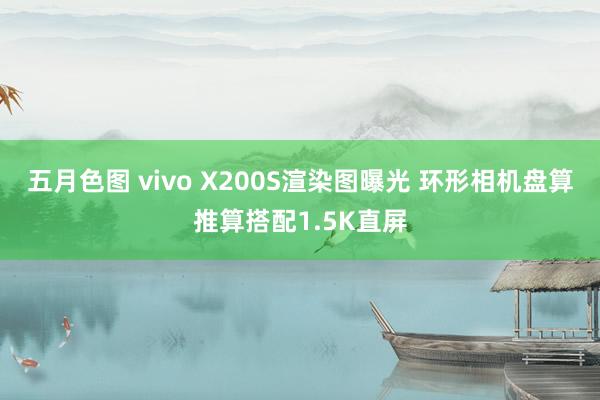 五月色图 vivo X200S渲染图曝光 环形相机盘算推算搭配1.5K直屏