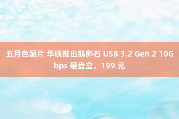 五月色图片 华硕推出鹅卵石 USB 3.2 Gen 2 10Gbps 硬盘盒，199 元